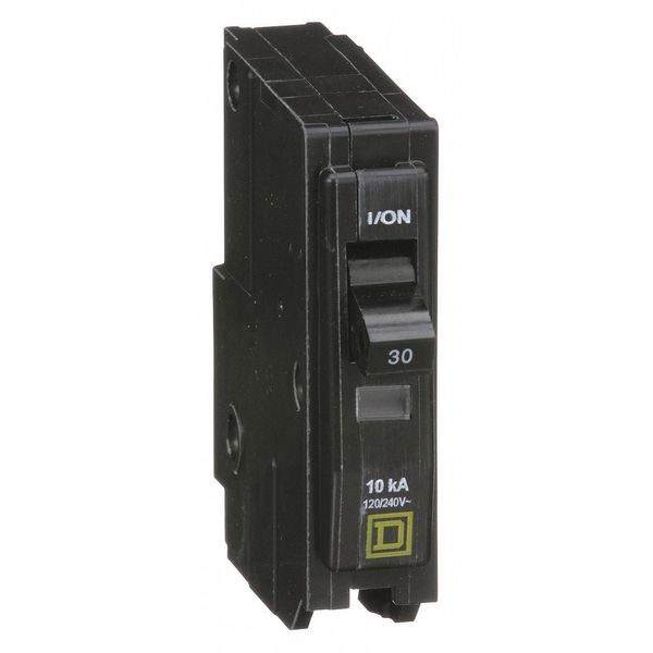 Miniature Circuit Breaker, 30 A, 120/240V AC, 1 Pole, Plug In Mounting Style, QO Series
