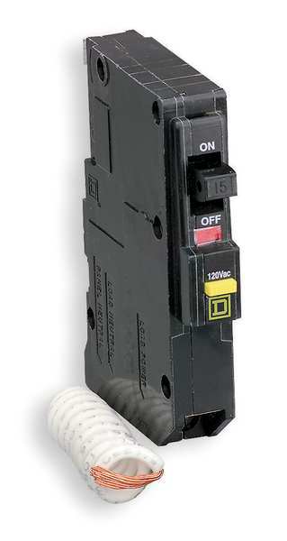 Miniature Circuit Breaker, 25 A, 120V AC, 1 Pole, Bolt On Mounting Style, QOB Series