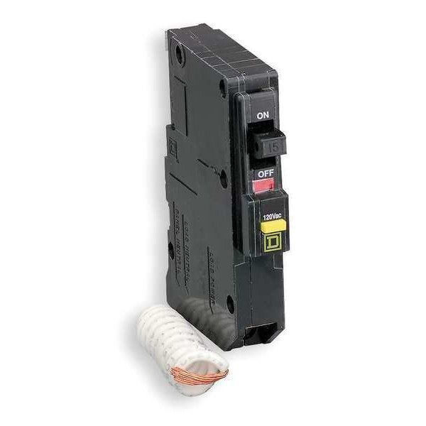 Miniature Circuit Breaker, 20 A, 120/240V AC, 1 Pole, Bolt On Mounting Style, QOB Series
