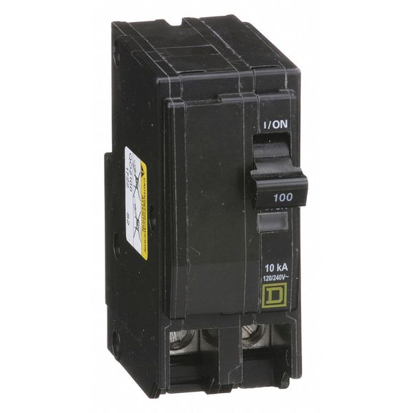 Miniature Circuit Breaker, 100 A, 120/240V AC, 2 Pole, Plug In Mounting Style, QO Series