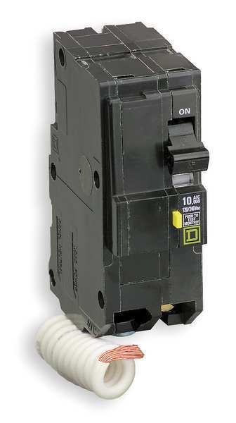Miniature Circuit Breaker, 20 A, 120/240V AC, 2 Pole, Bolt On Mounting Style, QOB Series