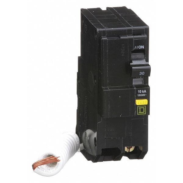 Miniature Circuit Breaker, 30 A, 120/240V AC, 2 Pole, Plug In Mounting Style, QO Series