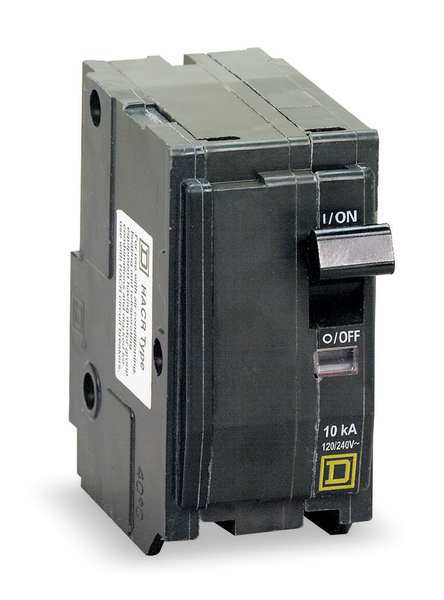 Miniature Circuit Breaker, 110 A, 120/240V AC, 2 Pole, Plug In Mounting Style, QO Series