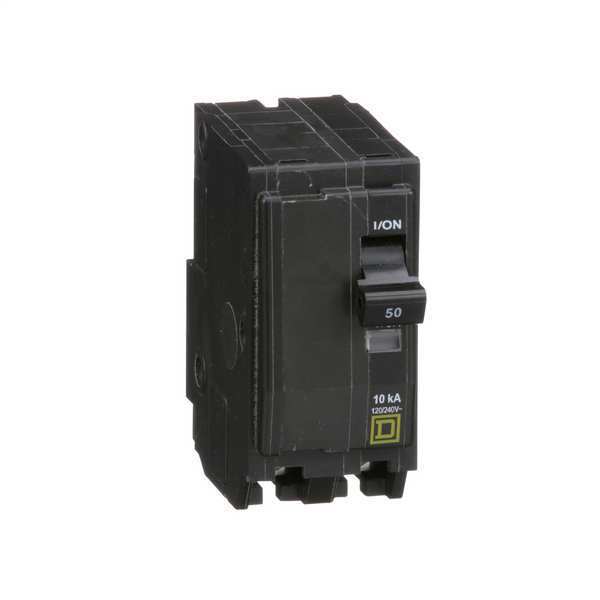 Miniature Circuit Breaker, 50 A, 120/240V AC, 2 Pole, Plug In Mounting Style, QO Series