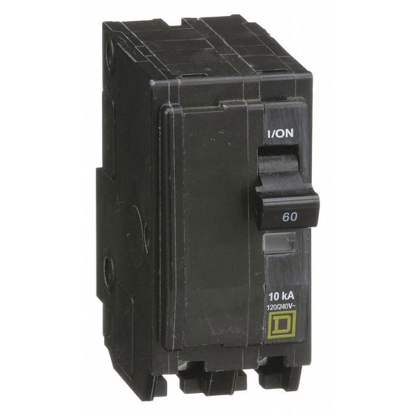 Miniature Circuit Breaker, 60 A, 120/240V AC, 2 Pole, Plug In Mounting Style, QO Series