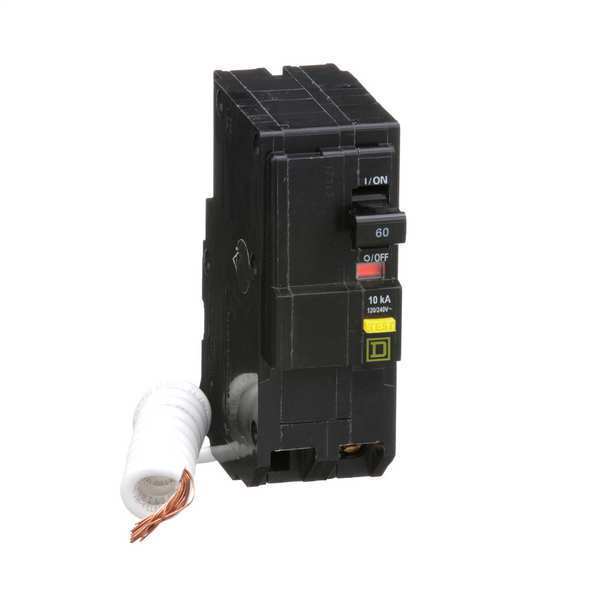 Miniature Circuit Breaker, 60 A, 120/240V AC, 2 Pole, Plug In Mounting Style, QO Series
