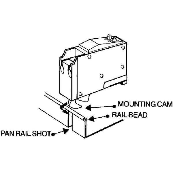 Miniature Circuit Breaker, 20 A, 120/240V AC, 1 Pole, Plug In Mounting Style, HOM Series