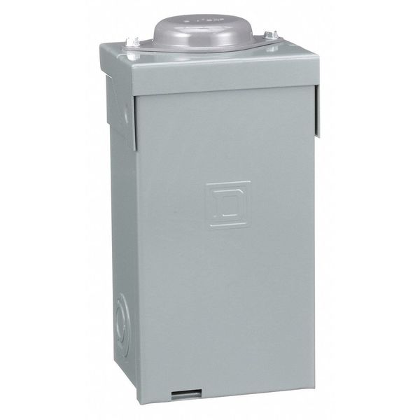 Load Center, 2 Spaces, 70 A Amps, 120/240V AC, QO Circuit Breaker Type