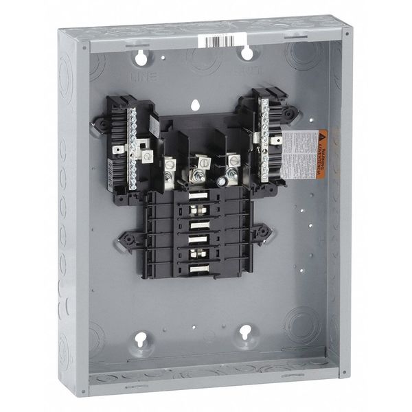 Load Center, 12 Spaces, 125 A Amps, 208Y/120/240V AC, QO Circuit Breaker Type