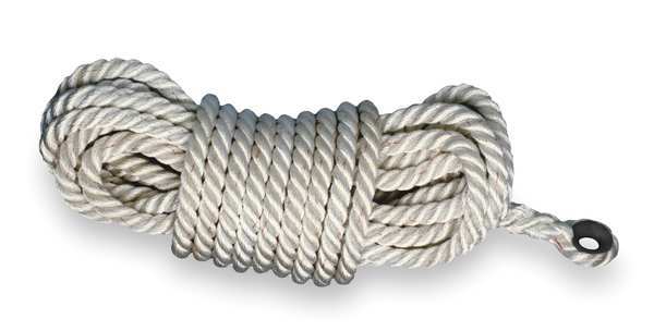 Replacement Rope, 25 ft, 310 lb Weight Capacity, White