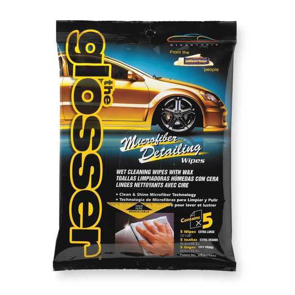 Detailing Wipes, White, PK5