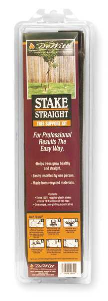 Tree Stake Kit, Polypropylene, Black