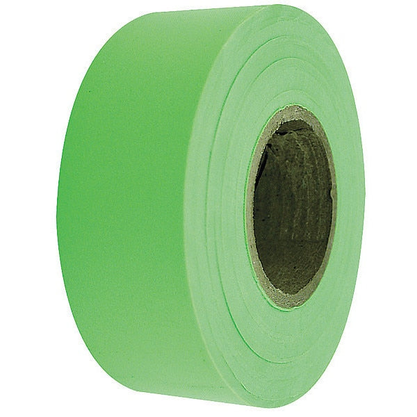 Flagging Tape, Fluorescent Lime, 150 ft