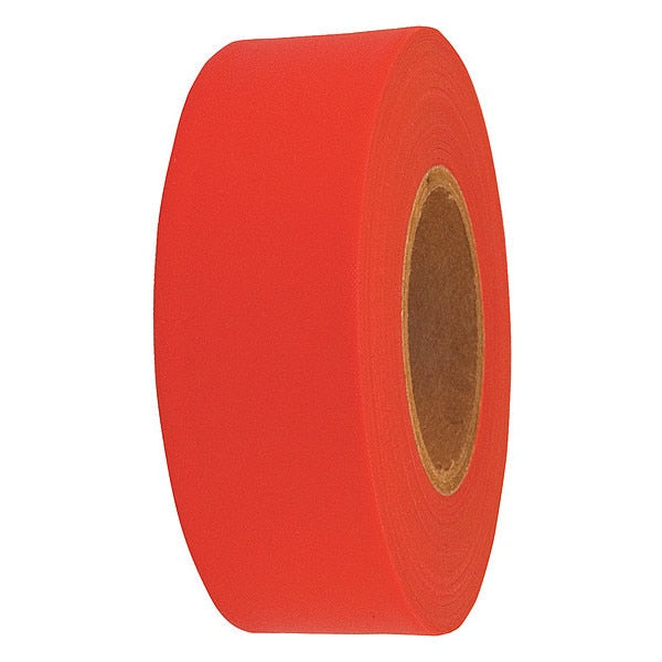 Flagging Tape, Red, 300 ft x 1-3/16 In