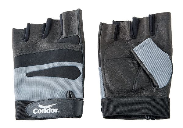 Anti-Vibration Gloves, M, Black/Silver, PR
