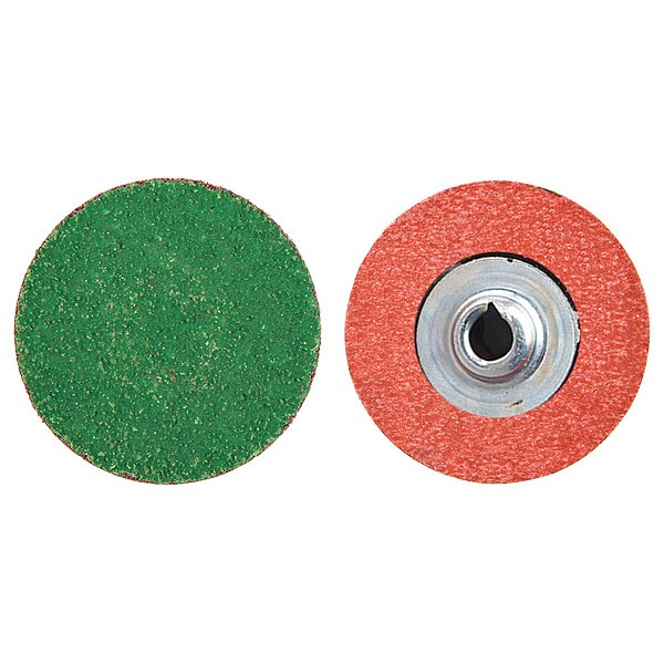 Quick Change Disc, ZircAlO, 2in, 120G, PK100