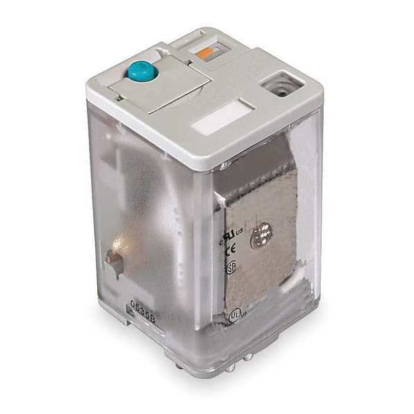 General Purpose Relay, 12V DC Coil Volts, Octal, 8 Pin, DPDT