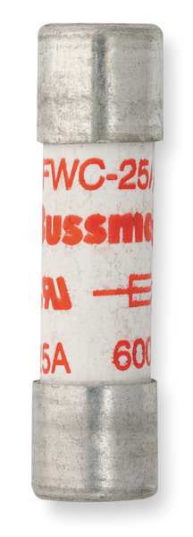 Semiconductor Fuse, Fast Acting, 25 A, FWC-A10F Series, 600V AC, 700V DC, 1-1/2