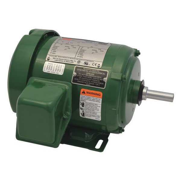 General Purpose Farm Duty Motor, 3-Phase, 3/4 HP, 208-230/460V AC, 1,745 Nameplate RPM, 56 Frame