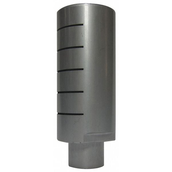 Silencer Muffler, 3/8 In FNPT, 1 In Hex