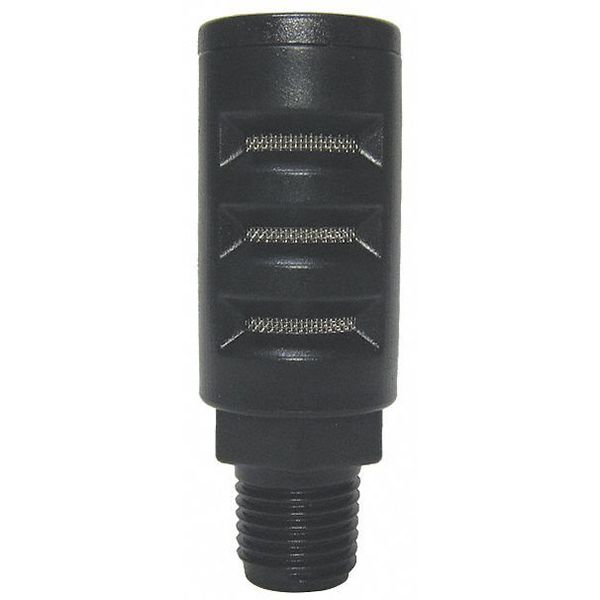 Silencer Muffler, 1/4 In MNPT, 11/16 Hex