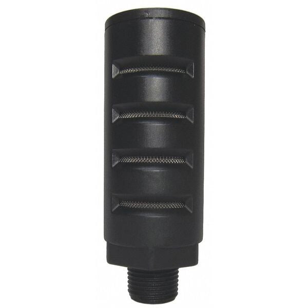 Silencer Muffler, 3/8 In MNPT, 1-1/4 Hex