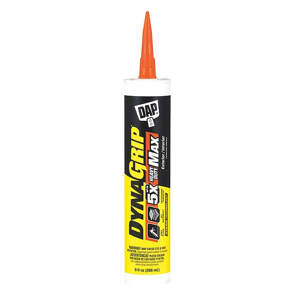 Construction Adhesive, Heavy Duty Series, White, 9 oz, Cartridge