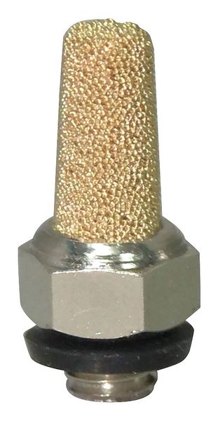 Exhaust Muffler, 10/32 NPT, 5/16 In Hex