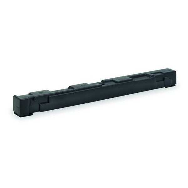 Barricade Weight, polypropylene, 2 in H, 12 in L, 2 in W, Black