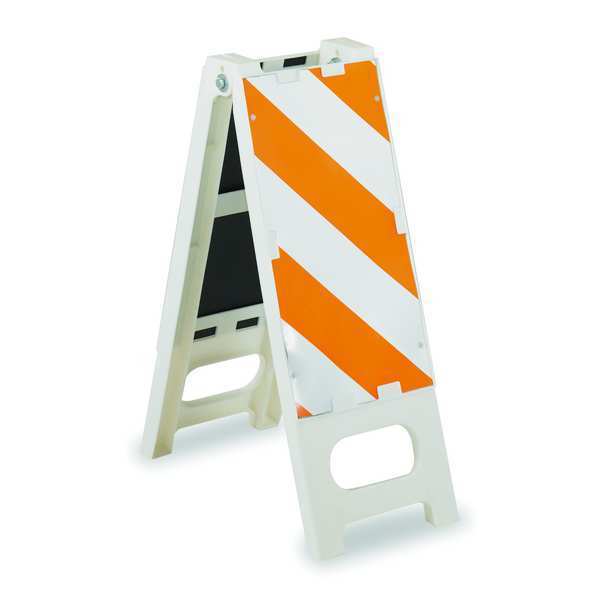 Leg Frame N-Cade Barricade, polypropylene, 36 in H, 36 in L, 12 in W, White
