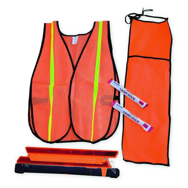 Motorist Safety Kit/Triangle, 5 Piece