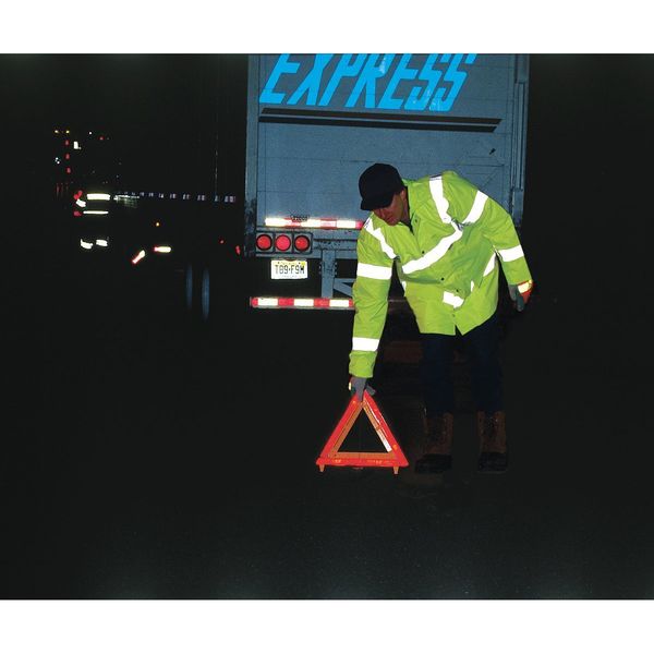 Emergency Warning Triangle Kit, 3-Piece, Storage Box