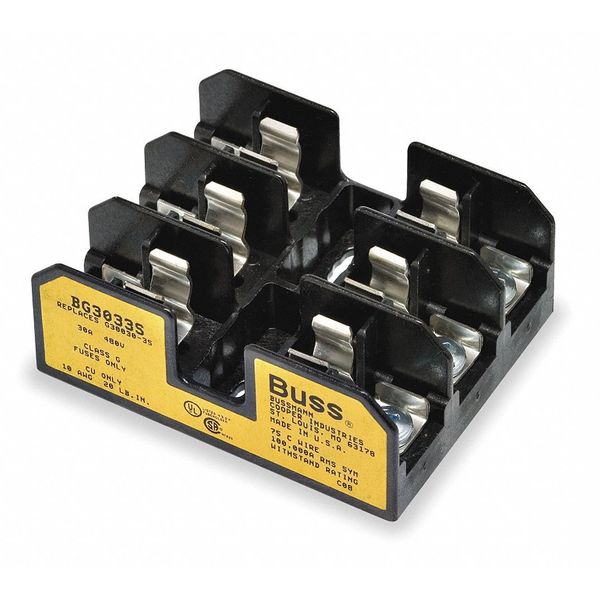 Fuse Block, Industrial, 30A, 3 Pole