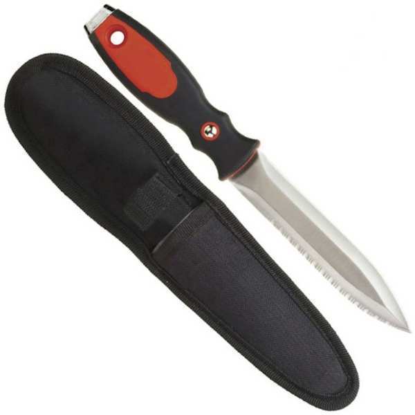 Duct Knife, 10 in, Blade: Steel, Nylon Grip