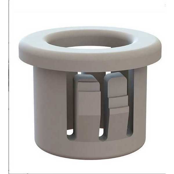 Bushing, Nylon, OD 0.531 In, Wh, PK25