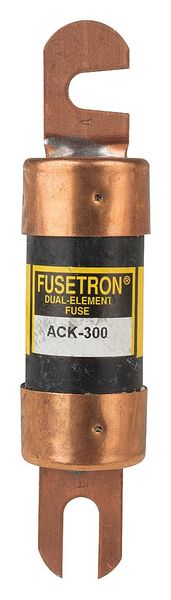 Forklift Limiter Fuse, Time Delay, 300 A, ACK Series, Not Rated, 48V DC, 3-3/4