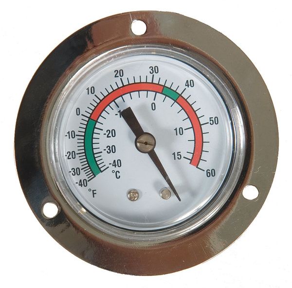 Analog Panel Mt Thermometer, -40 to 60F