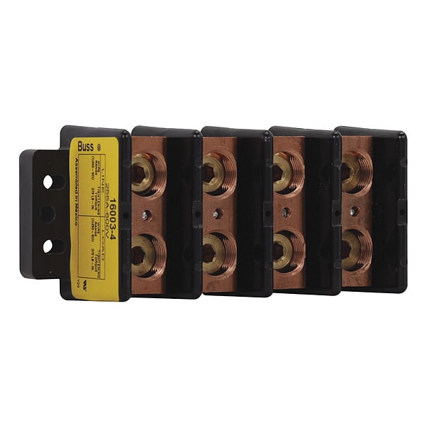 Pwr Dist Block, 255A, 4P, 6AWG-250 MCM, 600V