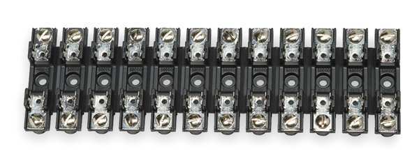 Fuse Block, Glass and Ceramic, 30A, 12 Pole
