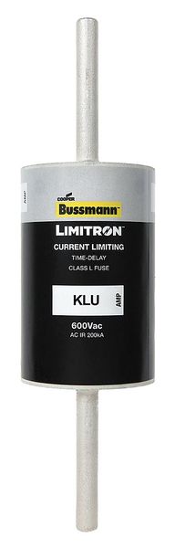 Fuse, Time Delay, 800 A, KLU Series, 600V AC, Not Rated, 8-5/8