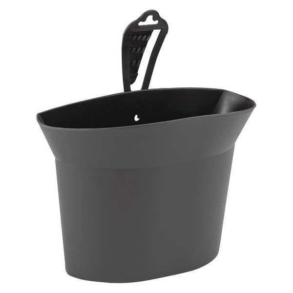 Trash Can, Black, polypropylene