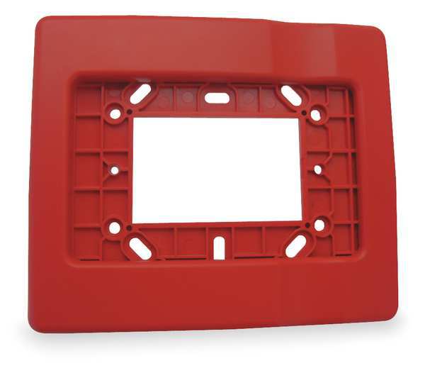 Trim Plate, Red, H 1/2 x L 5 7/8 In