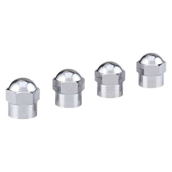 Hex H V Cap, Chrome, Tires, PK4