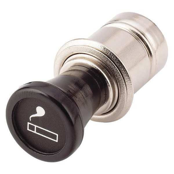 Long Knob Pop Out Lighter, Black/Silver