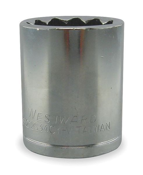 3/8 in Drive, 22mm 6 pt Metric Socket, 12 Points