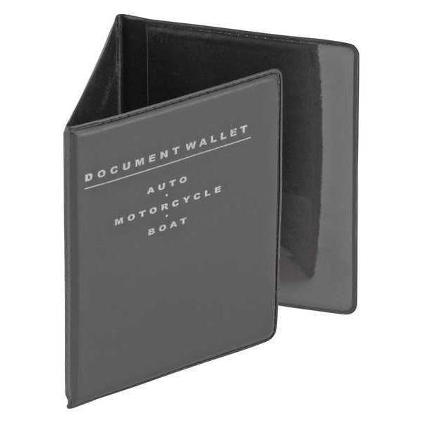 Tri-Fold Document Wallet, Black