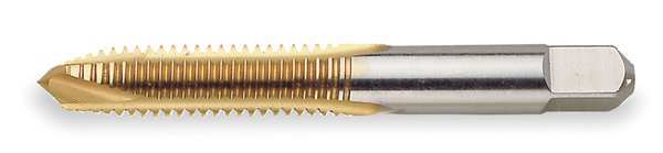 Spiral Point Tap, M8-1.25, Plug, Metric Coarse, 2 Flutes, TiN
