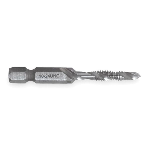 Drill/Tap/Countersink, #8-32 Thread Size, 2 1/32 in Overall Length