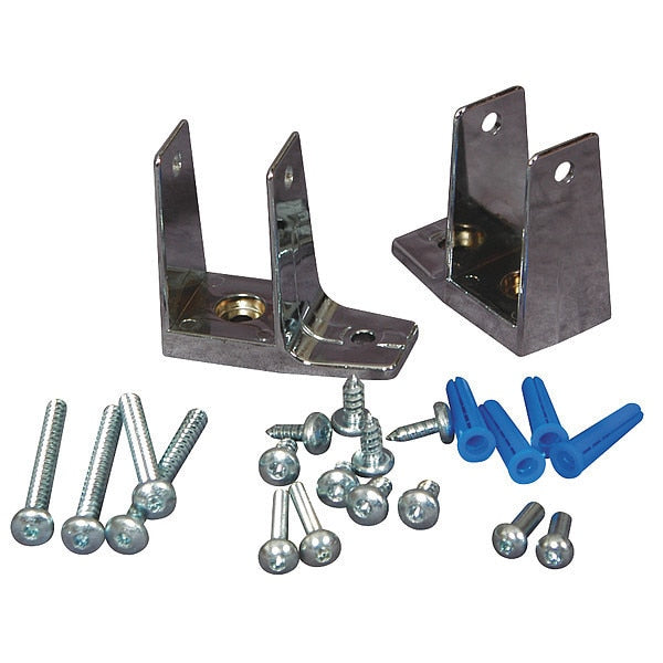Zamac Wall Pilaster Bracket, For Steel Partition