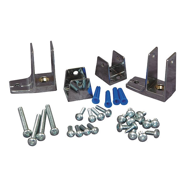 Zamac End Panel Bracket, For Steel Partition